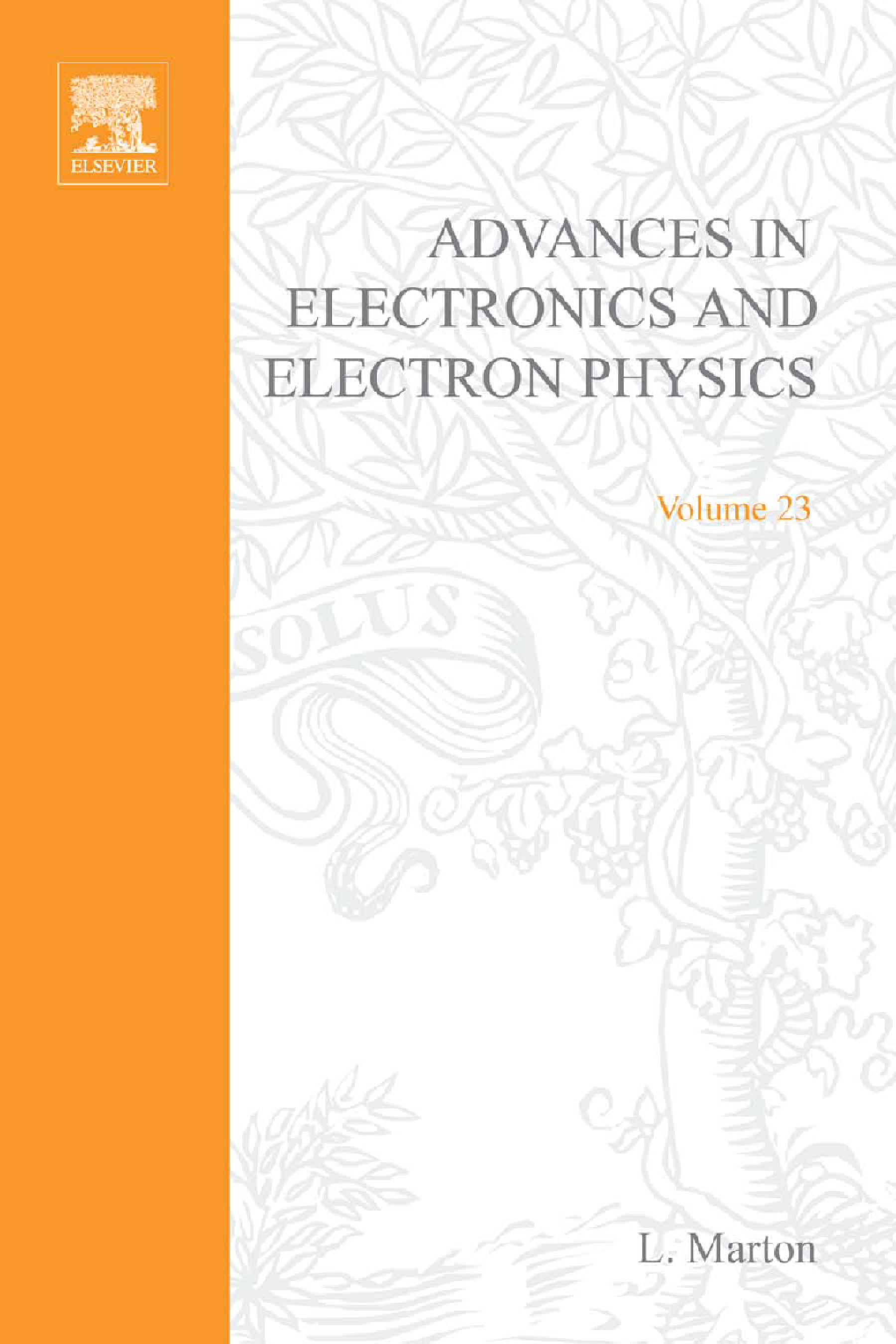 Advances in Electronics and Electron Physics