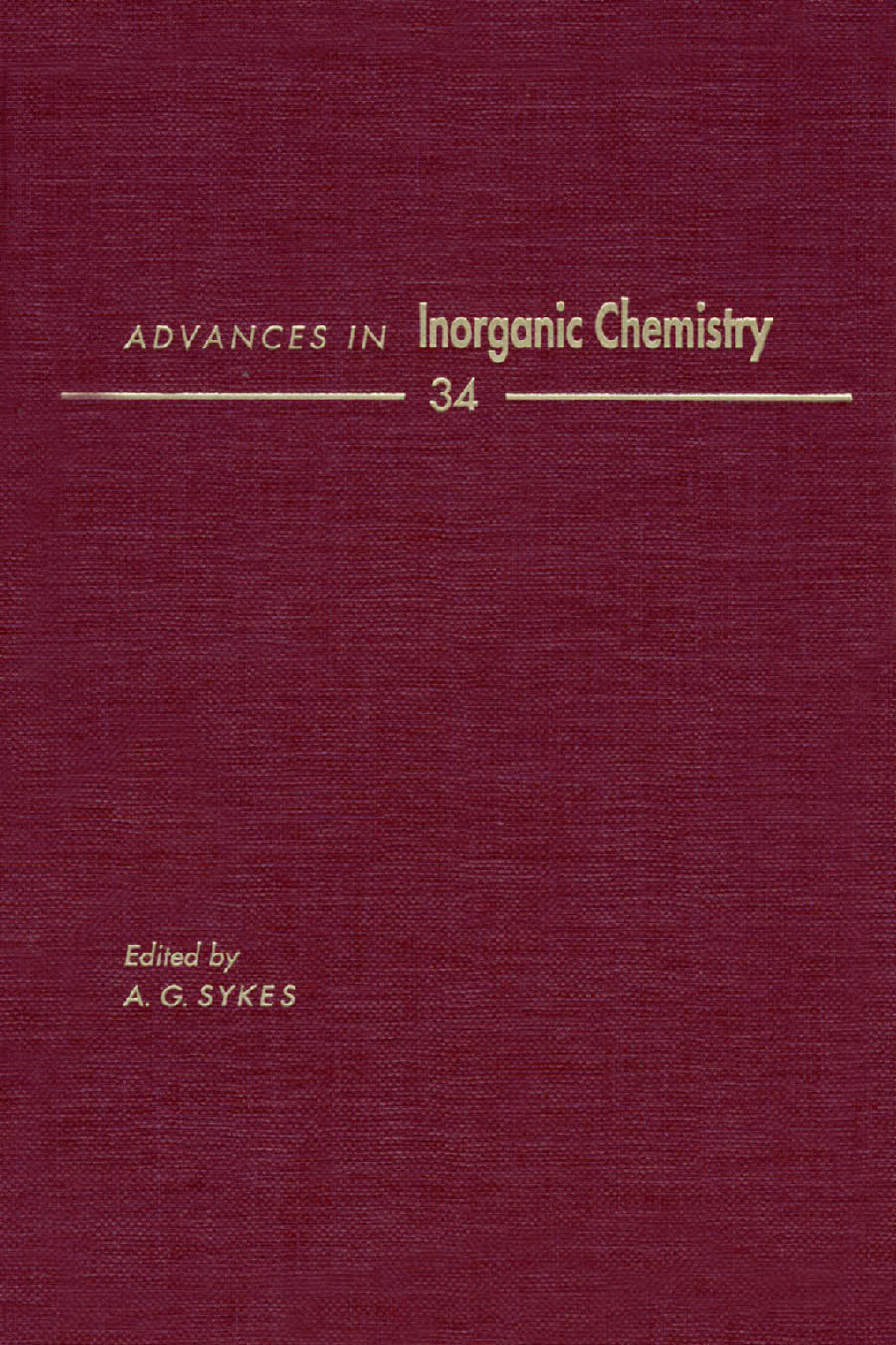 Advances in Inorganic Chemistry