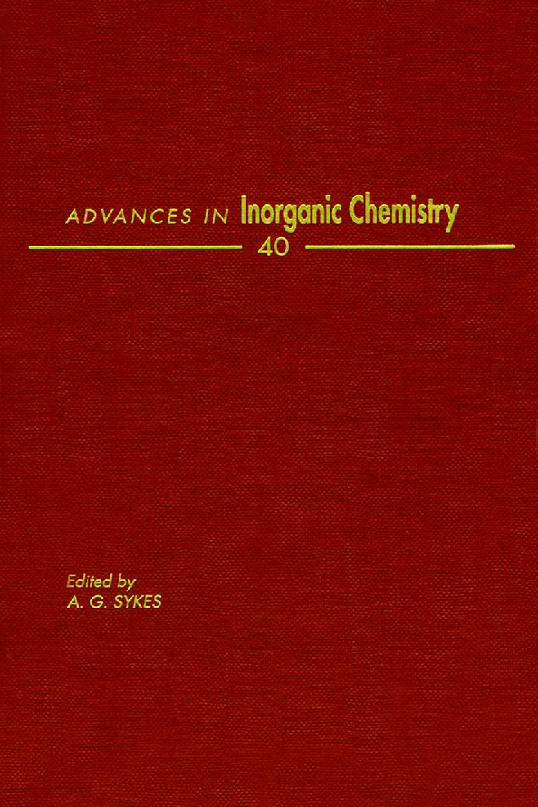 Advances in Inorganic Chemistry