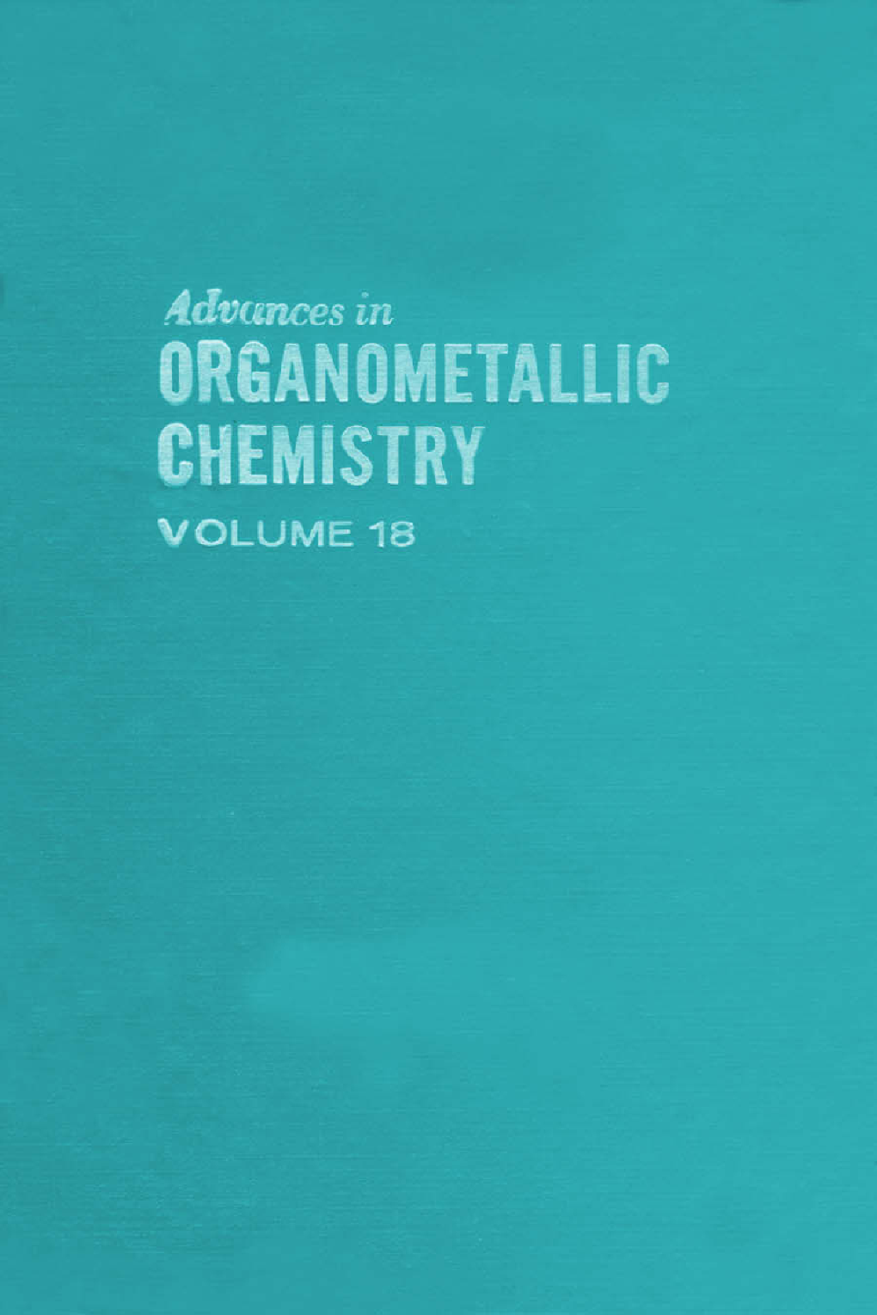 Advances in Organometallic Chemistry