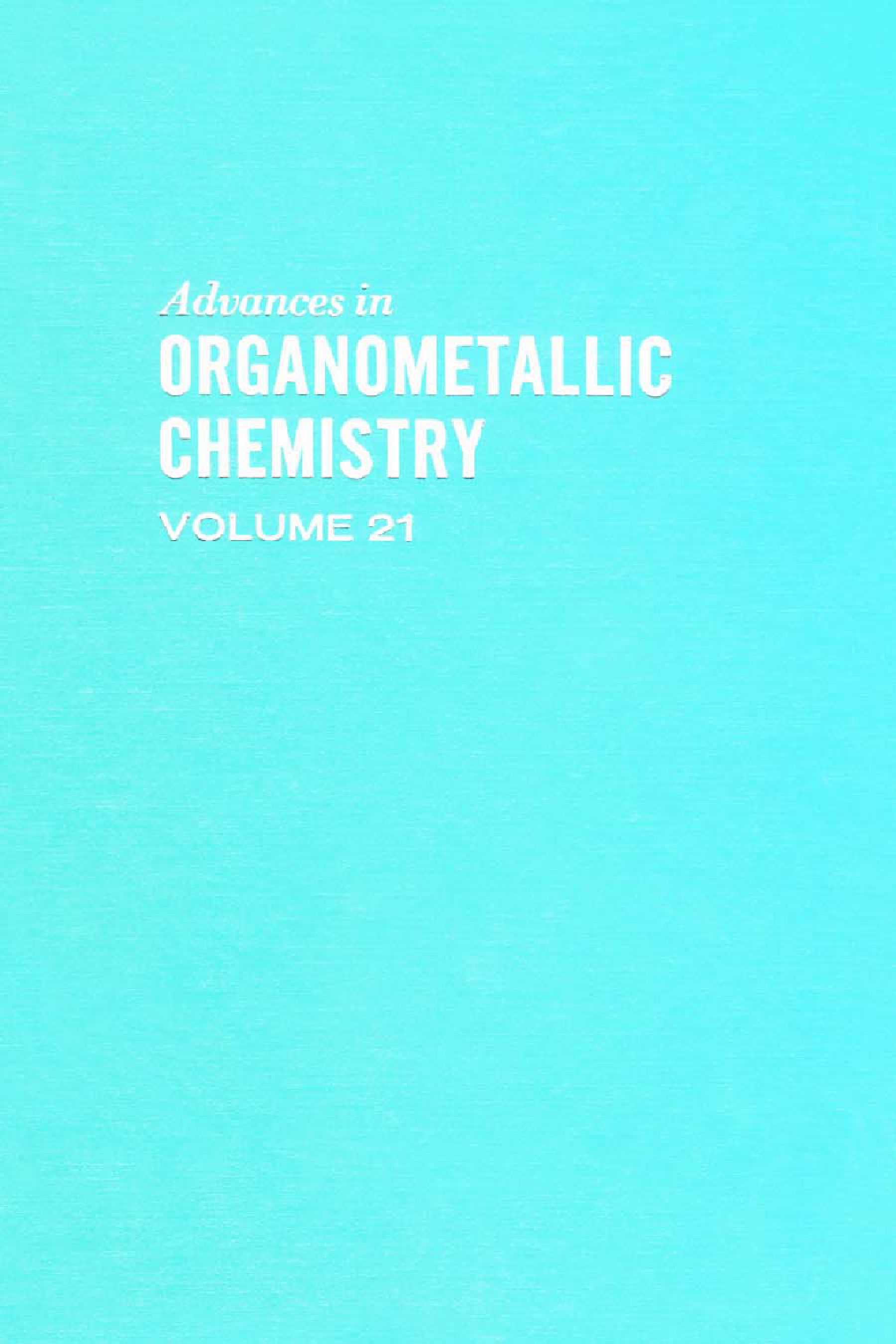 Advances in Organometallic Chemistry