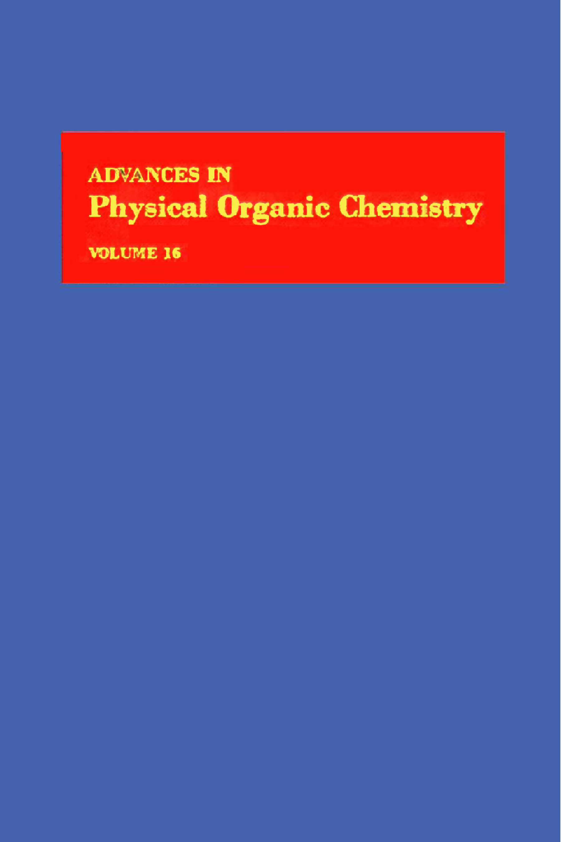 Advances in Physical Organic Chemistry APL