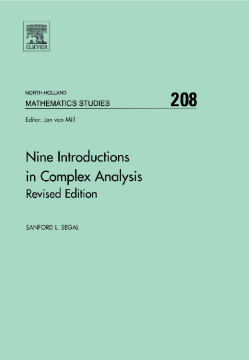 Nine Introductions in Complex Analysis - Revised Edition Nine Introductions in Complex Analysis - Revised Edition