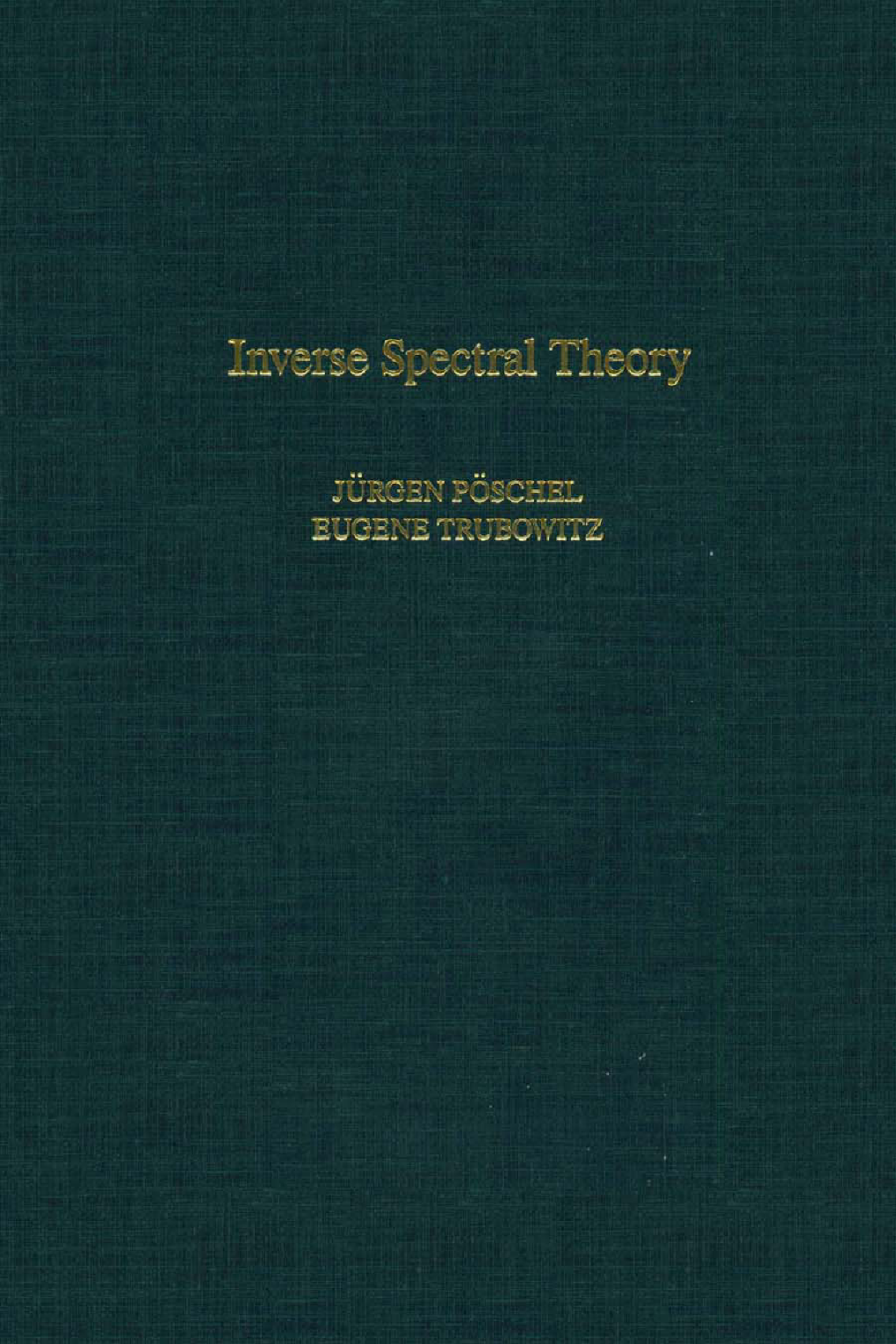 Inverse Spectral Theory