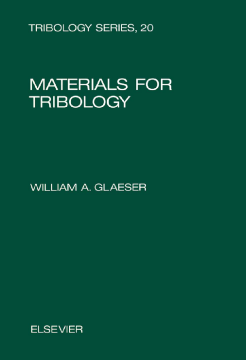Materials for Tribology Materials for Tribology