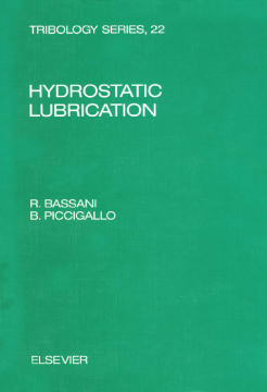 Hydrostatic Lubrication Hydrostatic Lubrication