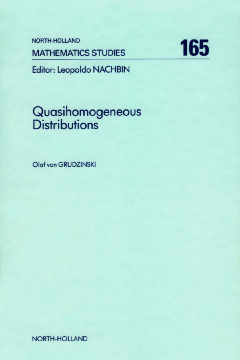 Quasihomogeneous Distributions Quasihomogeneous Distributions