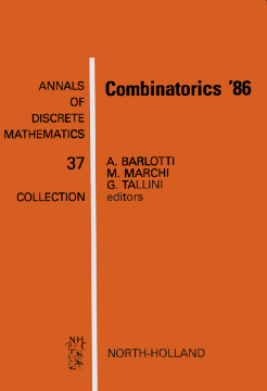 Combinatorics '86 Combinatorics '86