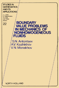 Boundary Value Problems in Mechanics of Nonhomogeneous Fluids Boundary Value Problems in Mechanics of Nonhomogeneous Fluids