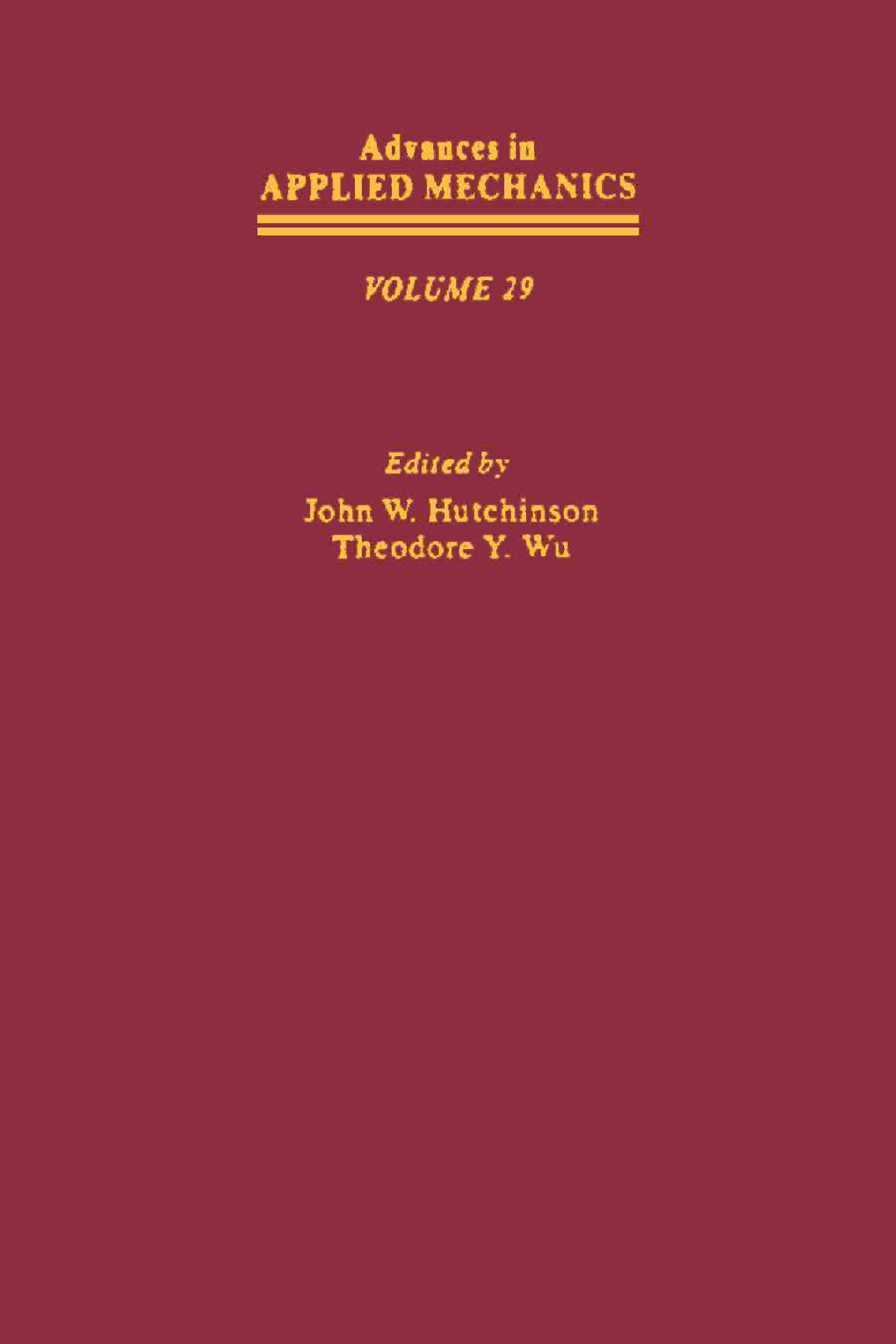 Advances in Applied Mechanics