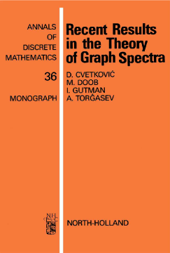 Recent Results in the Theory of Graph Spectra Recent Results in the Theory of Graph Spectra