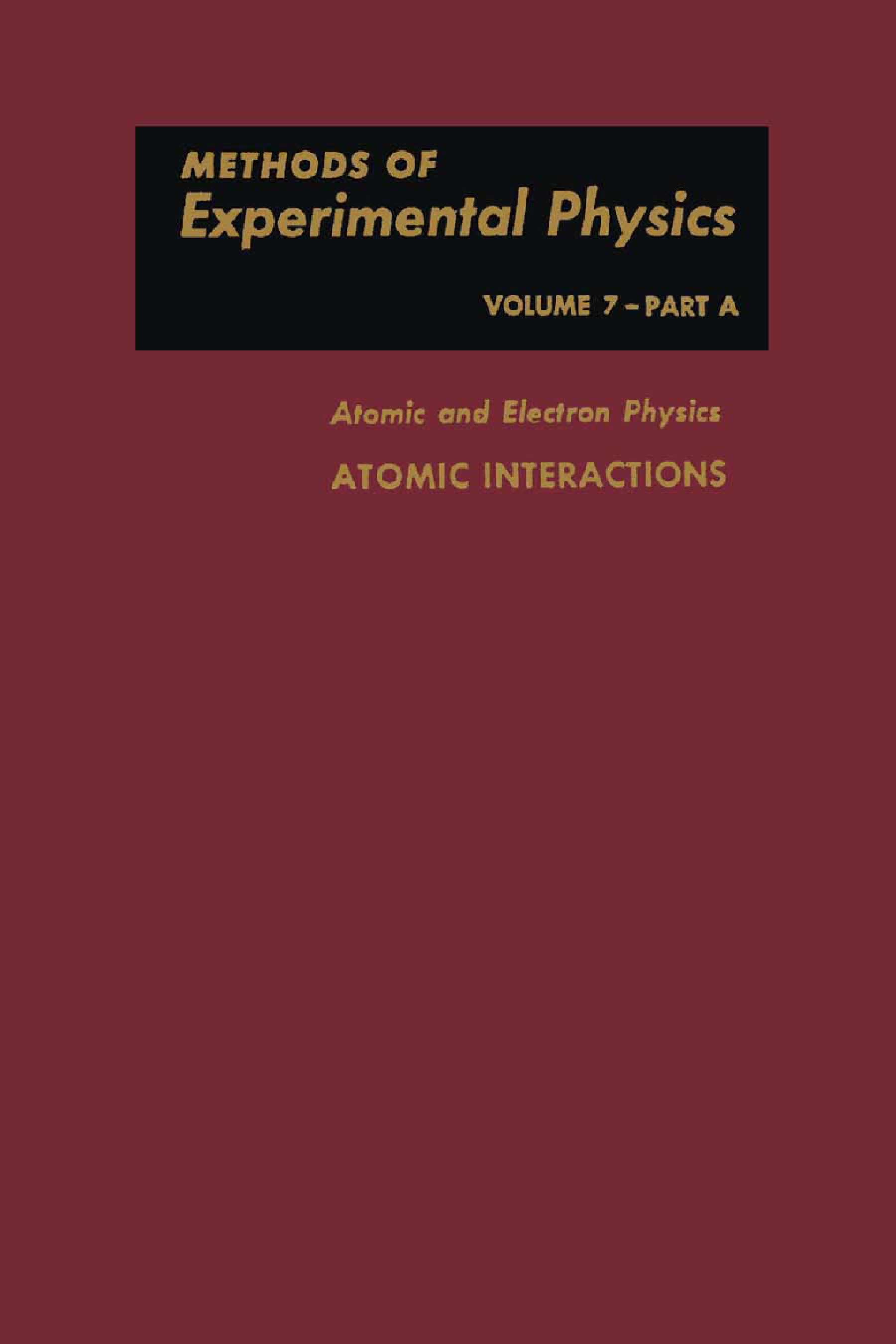 Atomic and Electron Physics