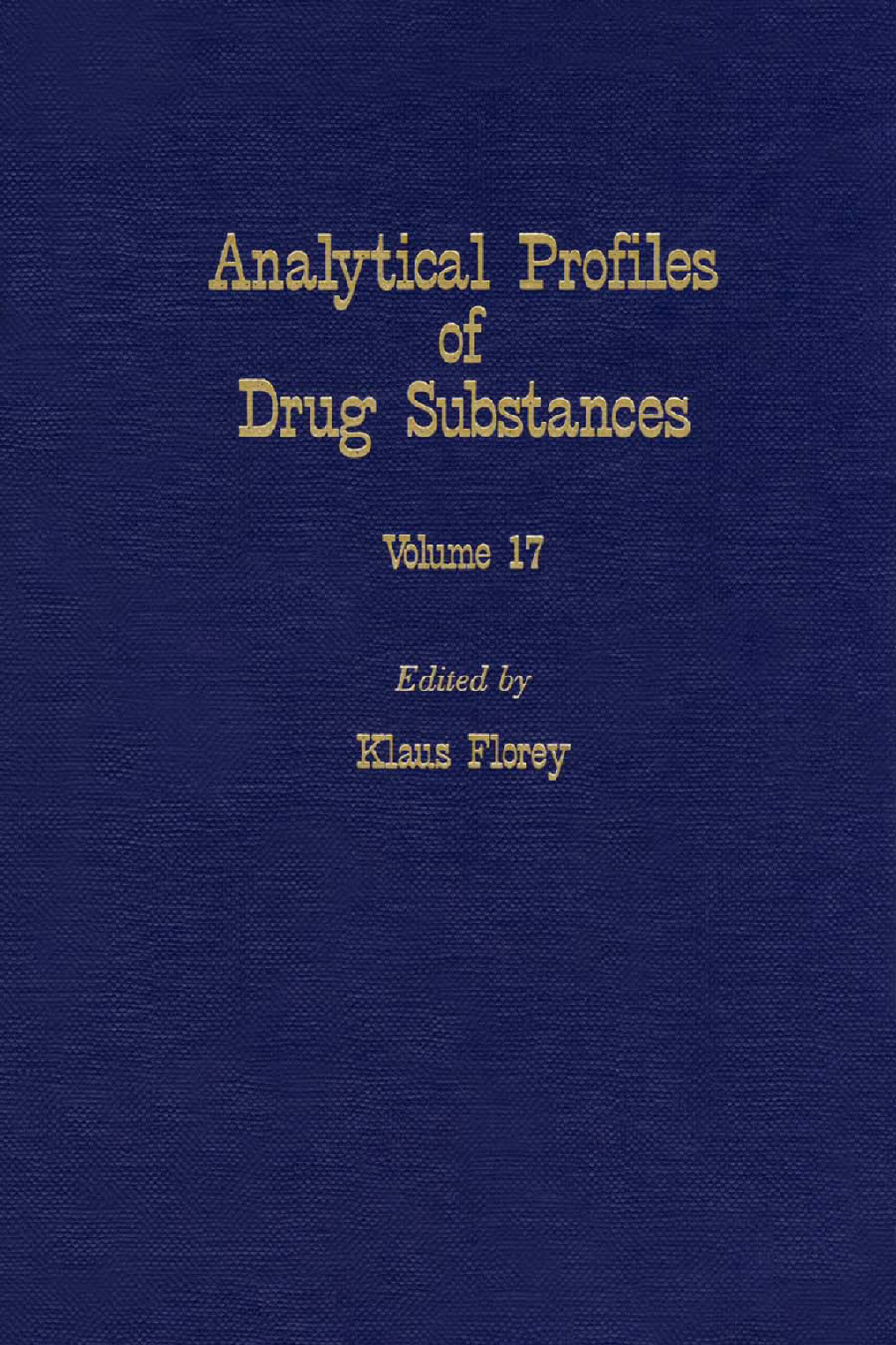 Profiles of Drug Substances, Excipients and Related Methodology
