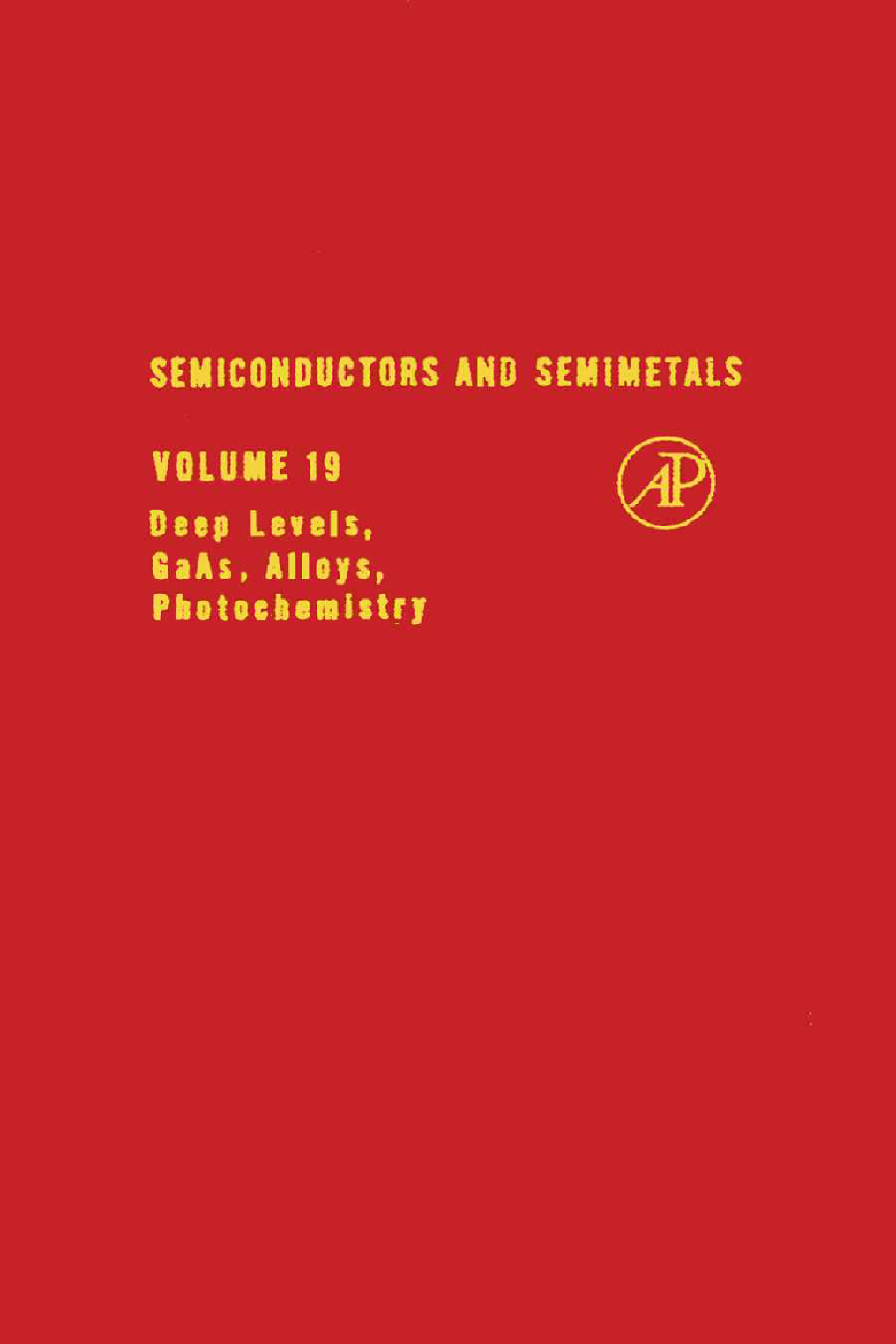 Semiconductors and Semimetals