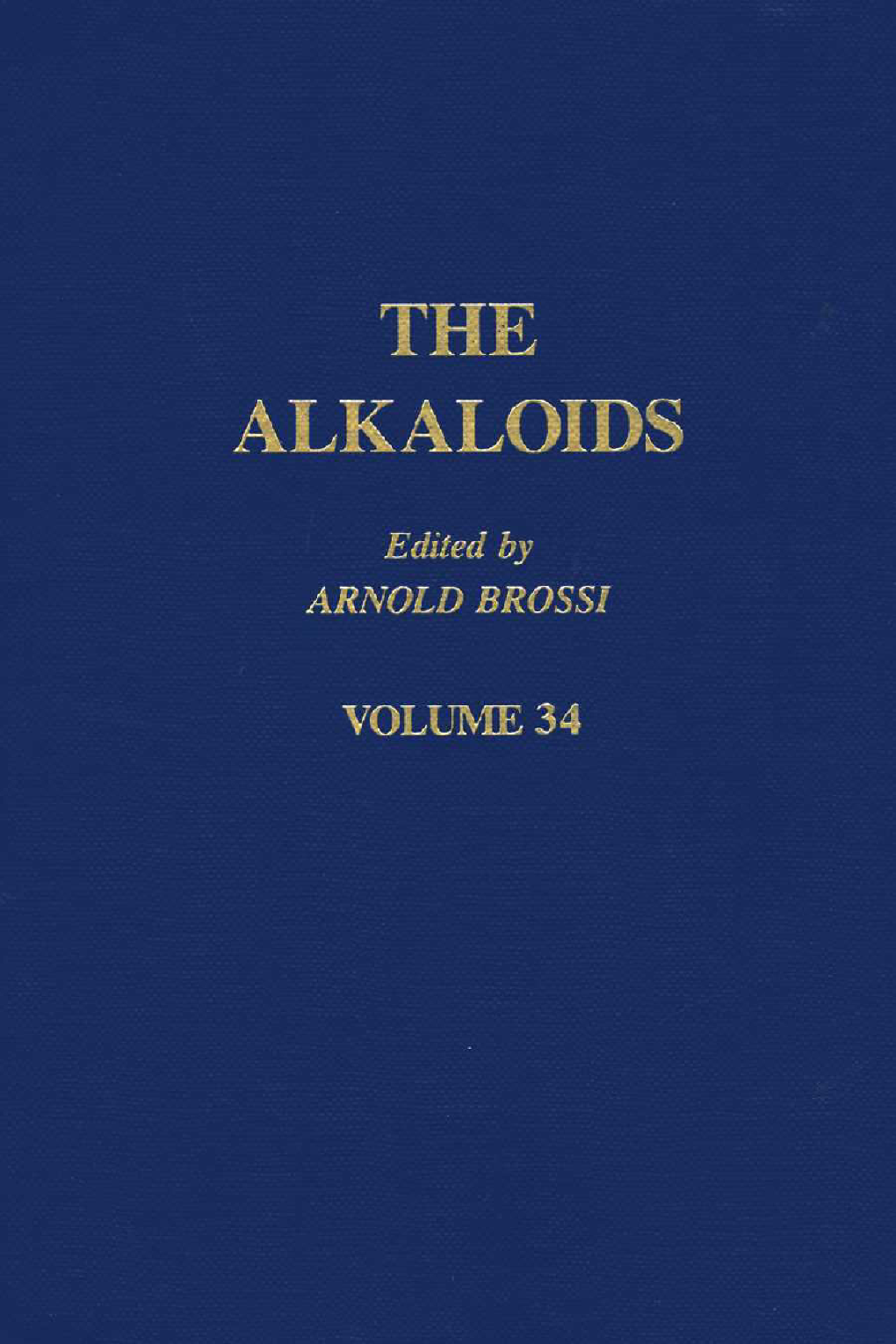The Alkaloids: Chemistry and Pharmacology