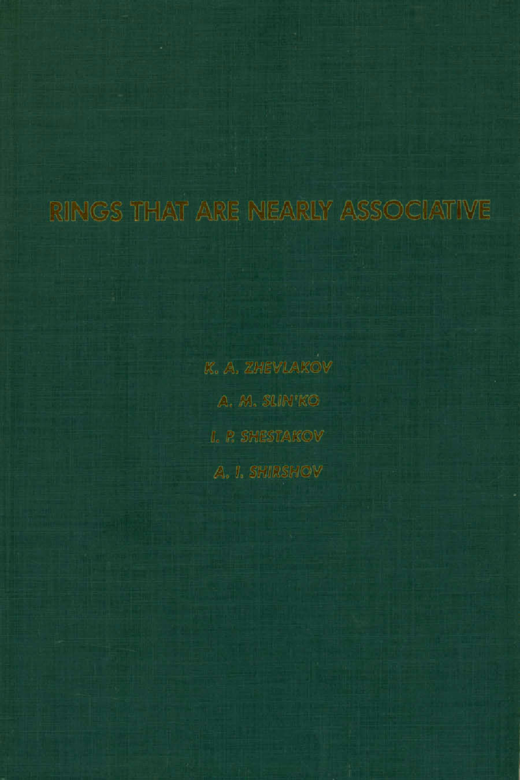 Rings That are Nearly Associative