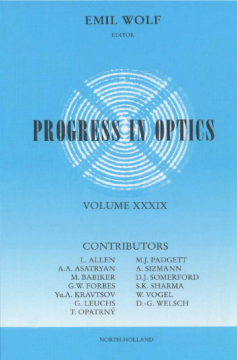 Progress in Optics Progress in Optics