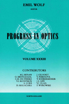 Progress in Optics Progress in Optics