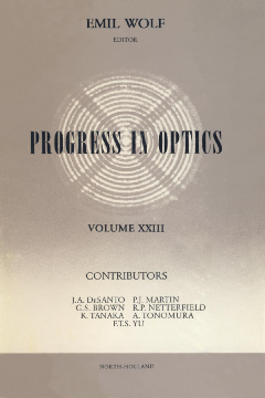 Progress in Optics Progress in Optics