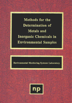 Methods for the Determination of Metals in Environmental Samples Methods for the Determination of Metals in Environmental Samples