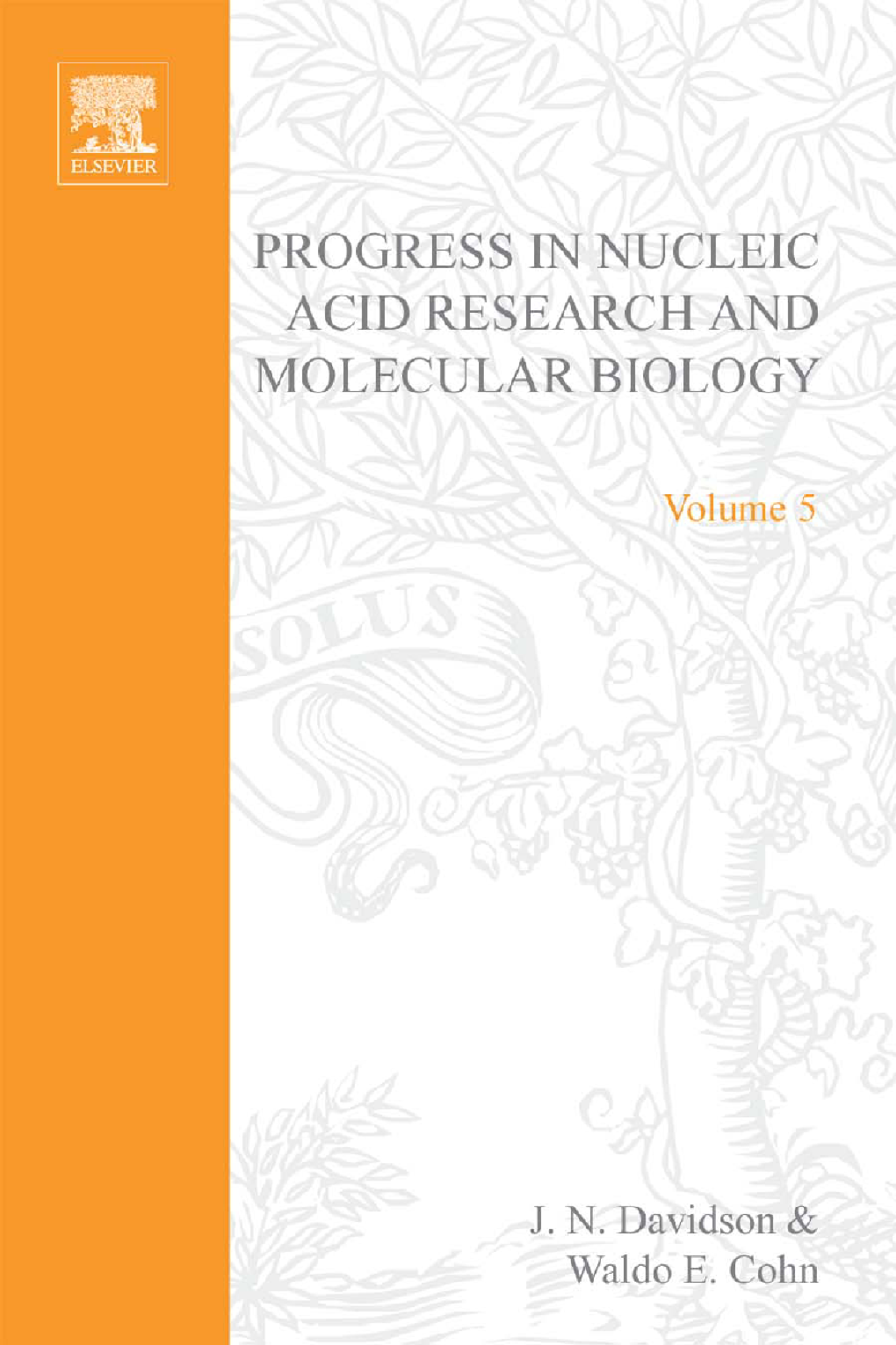 Progress in Nucleic Acid Research and Molecular Biology