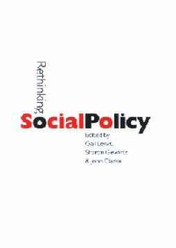 Rethinking Social Policy: Rethinking Social Policy: