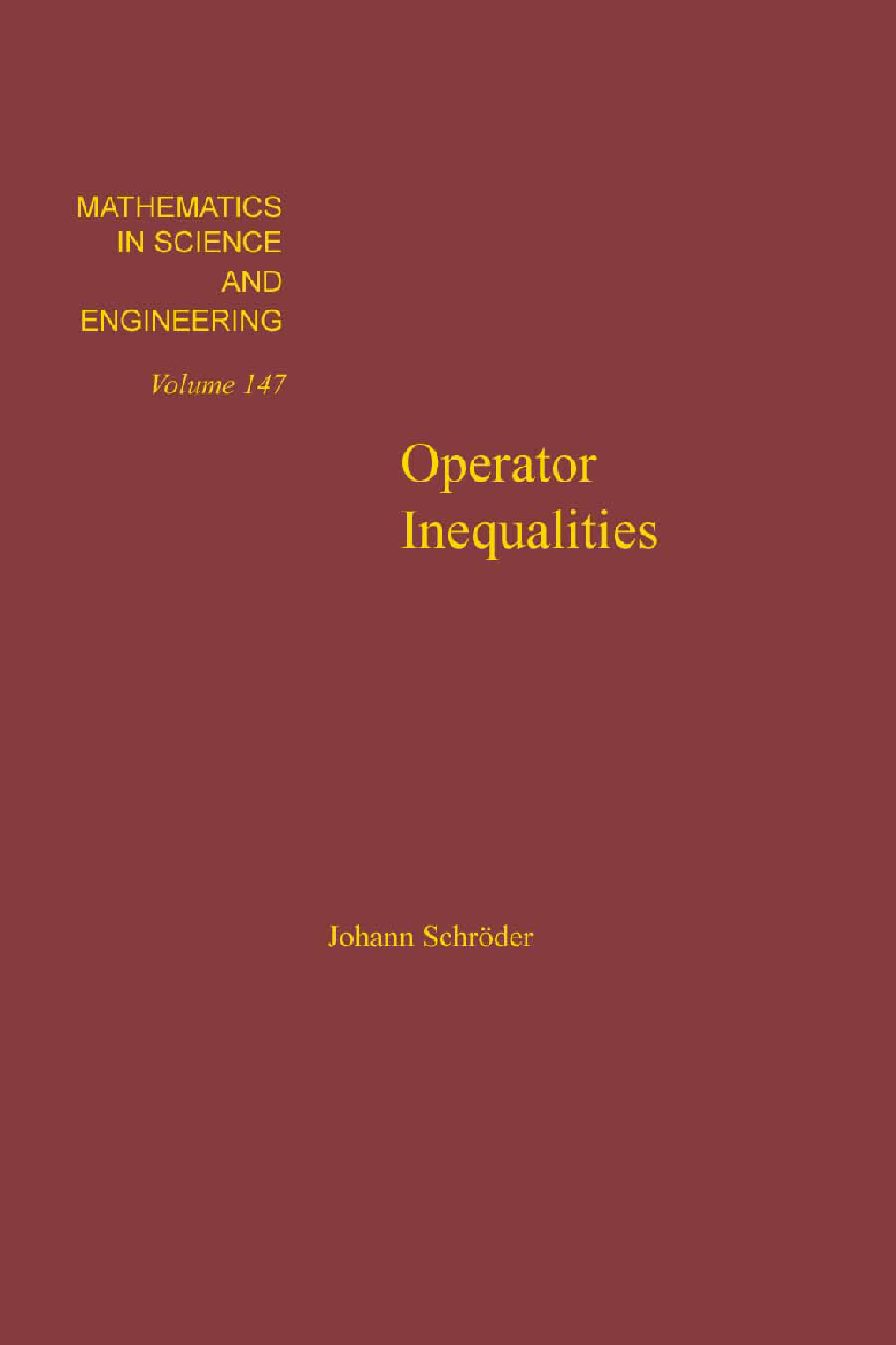 Operator Inequalities