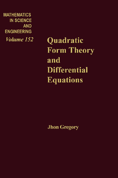 Quadratic Form Theory and Differential Equations