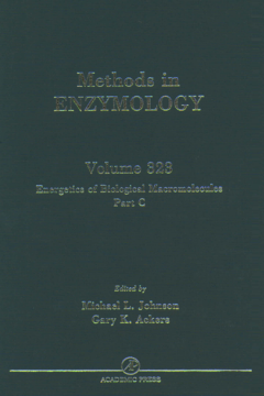 Energetics of Biological Macromolecules, Part C Energetics of Biological Macromolecules, Part C