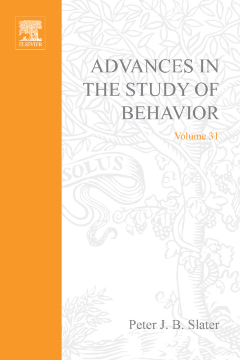 Advances in the Study of Behavior Advances in the Study of Behavior