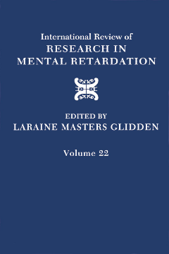 International Review of Research in Mental Retardation International Review of Research in Mental Retardation