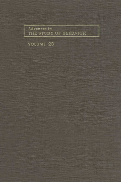 Advances in the Study of Behavior Advances in the Study of Behavior
