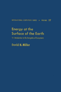 Energy at the surface of the earth : an introduction to the energetics of ecosystems Energy at the surface of the earth : an introduction to the energetics of ecosystems