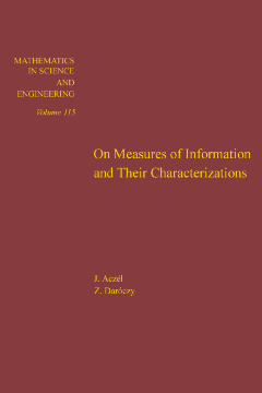 On Measures of Information and Their Characterizations On Measures of Information and Their Characterizations