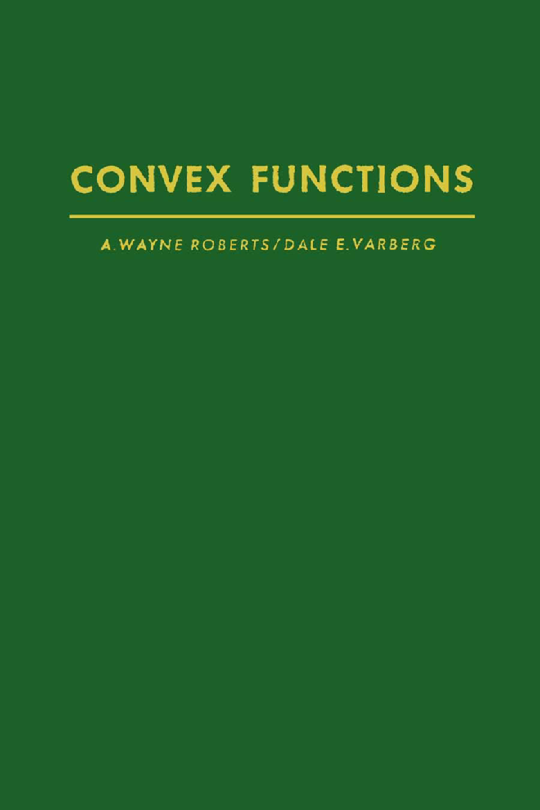 Convex Functions