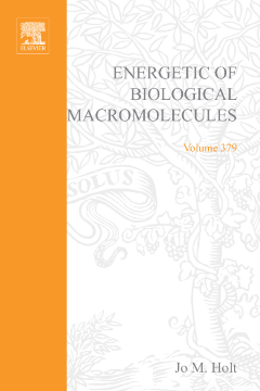 Energetics of Biological Macromolecules, Part D