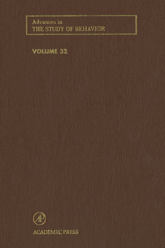 Advances in the Study of Behavior Advances in the Study of Behavior