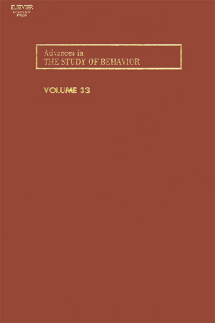 Advances in the Study of Behavior Advances in the Study of Behavior