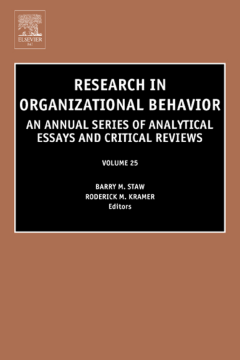 Research in Organizational Behavior Research in Organizational Behavior