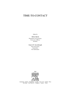 Time-to-Contact Time-to-Contact