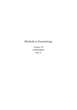 Liposomes, Part E Liposomes, Part E