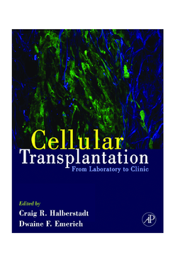 Cellular Transplantation Cellular Transplantation