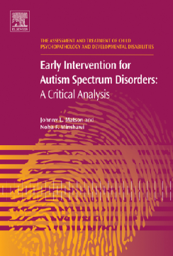 Early Intervention for Autism Spectrum Disorders Early Intervention for Autism Spectrum Disorders