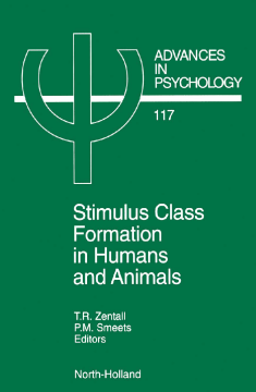 Stimulus Class Formation in Humans and Animals Stimulus Class Formation in Humans and Animals