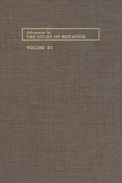 Advances in the Study of Behavior Advances in the Study of Behavior