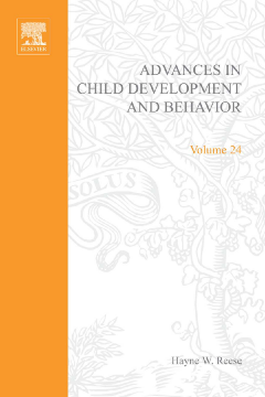 Advances in Child Development and Behavior Advances in Child Development and Behavior