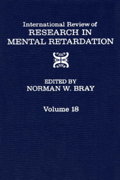 International Review of Research in Mental Retardation International Review of Research in Mental Retardation