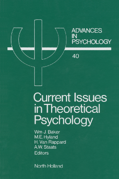Current Issues in Theoretical Psychology Current Issues in Theoretical Psychology