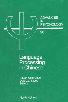Language Processing in Chinese Language Processing in Chinese
