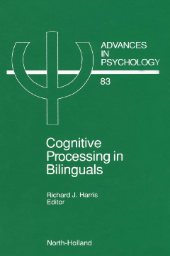 Cognitive Processing in Bilinguals Cognitive Processing in Bilinguals